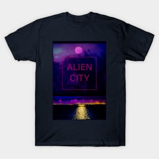 Moon City Poster T-Shirt